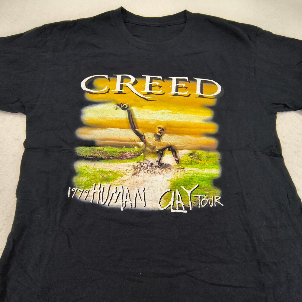 Creed Band Short Sleeve Graphic Casual Crew Neck T Shirt Mens Size M Black
